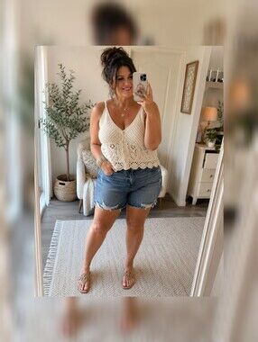 Judy Blue Distressed Denim Shorts 2X